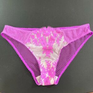 Victoria’s Secret floral lace mesh cheekini panty